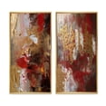 thumbnail image 2 of Designart "Ancient Revelations Gold and Red Abstract VI" Abstract Painting Framed Wall Art Set Of 2 - Modern Gold Framed Wall Art Set Of 2, 2 of 6