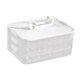 thumbnail image 5 of Contenedor para albóndigas apilable, organizador para refrigerador, contenedor de almacenamiento de alimentos grande Blanco 3 capas, 5 of 9