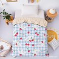 thumbnail image 3 of Sanrios Cartoon Anime Cinnamoroll Pompom Purin Pc Dog Student Dormitory Summer Double Bed Air Conditioning Quilt Kids Gift, 3 of 7