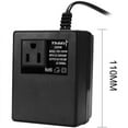 thumbnail image 2 of 200W Voltage Converter 220V to 110V Step Down Transformer Voltage Converter Travel Adapter EU Plug Inverter, 2 of 5