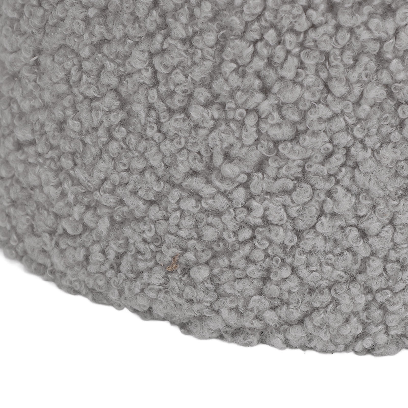 YAHHU Plush Cloth Lamp Shade Replacement Decorative Soft Comfortable Cone Round Lamp Shade for E27 E14 Table Lamp, Grey (6.7 inches / 17 cm)