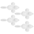 thumbnail image 1 of ifundom 4Pcs Reusable Pressing Mold In White ABS For Hand Press Dessert Making, 1 of 8