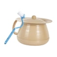 thumbnail image 2 of koolsoo Household Spittoon with Cover Bedside Commode Bucket, Multifunction Potty Urinal Yellow apricot, 2 of 9