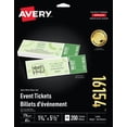 thumbnail image 1 of Avery Event Tickets, 1¾" x 5½", White, 20 sheets/env, 200 tickets/env, (16154), 1 of 6