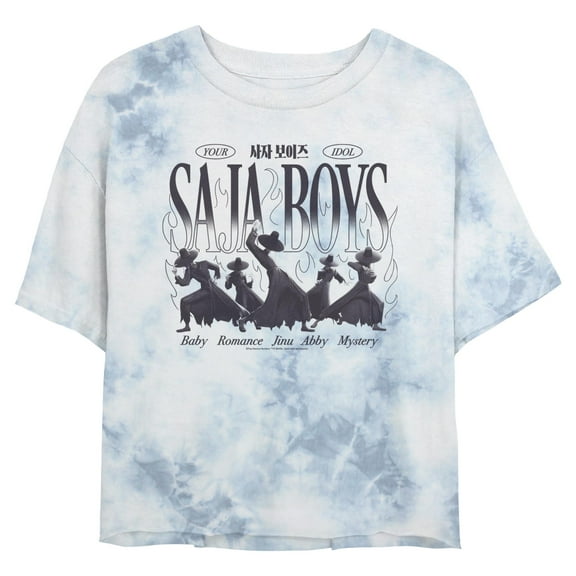 Juniors KPop Demon Hunters Your Saja Boys Idols Silhouette Cropped T-Shirt