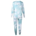 thumbnail image 4 of Pantalones de manga larga estampados sueltos de moda para mujer, traje informal de dos piezas Wmkox8yi bvn2491, 4 of 7