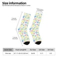 thumbnail image 5 of Yiaed Hand Drawn Colored Hearts Print Great elasticity Crew Socks Sports socks for Men and Women, 5 of 5