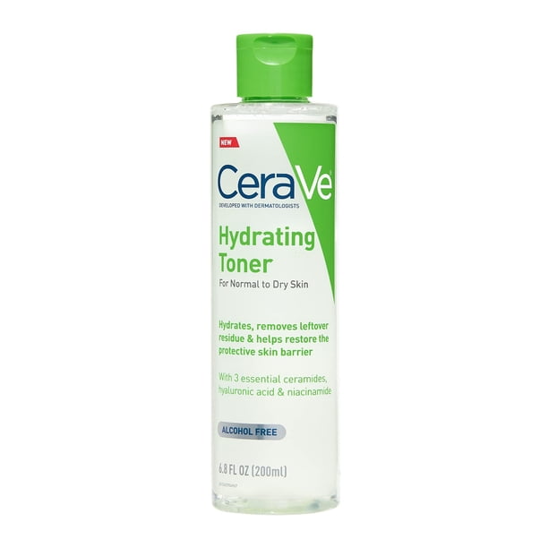 Tónico hidratante CeraVe sin alcohol con ácido hialurónico, 200 ml