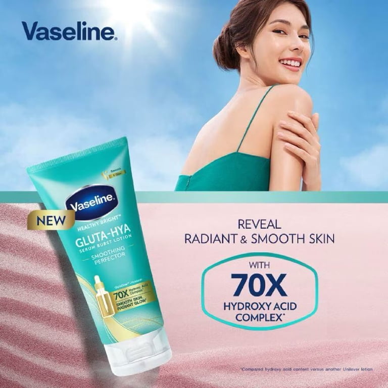 Vaseline Healthy Bright Gluta-Hya Serum Burst Lotion, 170 mL