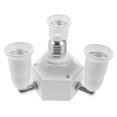 thumbnail image 4 of EXHUMKY Light Converter Bulb Base Adapter Converter White Plastic 1Set, 4 of 8