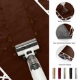 thumbnail image 6 of Chocolate Brown Round Living Room Rugs 4 ft, Brown Morocco Printed Border Modern Rustic Washable Area Rug with Non-Slip Sturdy Edge Binding Round Carpet for Entryway Kitchen Bedroom Bathroom, 6 of 9