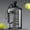 black, variant on Large Capacity 2 Liter Water Bottle Sports Gym Water Kettle Camping Travel BPA Free Drinking Bottles Portable Plastic Space Cup