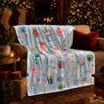 thumbnail image 3 of YShenghong Whimsical Presents Cakes And Party Hats Pattern Printed Flannel Blanket, 3 of 7