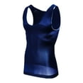 thumbnail image 4 of Razzly Men's Shapewear Compression Shirt Body Vest Workout Tank Tops for Optimal Fit and Comfort(Navy,XL), 4 of 4