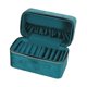 thumbnail image 3 of Caja para guardar pulseras, vitrina para joyas, organizador de mesa de cuero sintético de terciopelo. Azul eléctrico, 3 of 9