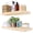 Natural, variant on Sorbus 2-Pack Solid Wood Floating Shelves, 16 in, Brown, Wall-Mounted Storage