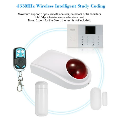 Wireless Sound Strobe Siren Alarm Host Flash Light Outdoor Wireless Sound Strobe Siren Alarm Host