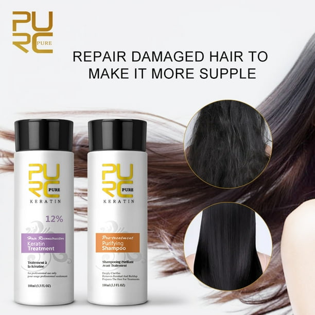 PURC Formalin Keratin Hair Treatment and Purifying Shampoo Set