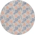 thumbnail image 2 of Addison Rugs Dream Shag Premium Machine Washable Transitional Shells Peach Round Rug, 8' x 8', 2 of 8