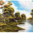 thumbnail image 2 of Bob Ross "Cabin by the River" CUSTOM FRAMED ART Generic, 2 of 3