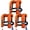 Orange, variant on 3-Pack Life Jackets for Men Women - 150N Automatic Inflation Swim Vest with Reflective Strips & Safety Buckle ~ Lightweight &Breathable