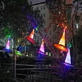 thumbnail image 4 of Billuyoard Decoración de Halloween, sombrero de bruja, luces LED, orejas de elfo de Halloween para niños, suministros de decoración para fiestas, adorno Iluminación navideña rosado seitruly HA006911-06B, 4 of 6