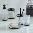 thumbnail image 2 of hometrends Glass Covered Jar with Black Metal Trim, 2 of 3