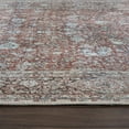 thumbnail image 5 of Luria Rugs Easy Care 2'6" x 7' Non-Slip 7 Foot Long Runner Rug for Entryway, Kitchen, Hallway, Bedroom, Bathroom Vintage Oriental - Stain Resistant & Durable, Moreno Collection - Red/Walnut, 5 of 7