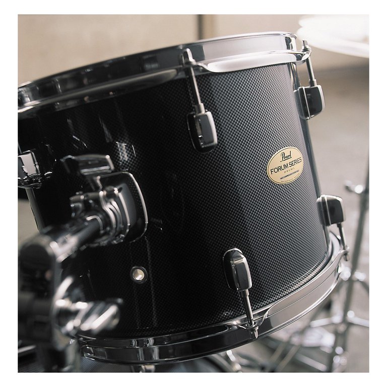 Pearl Forum 5-Piece Fusion Drum Set with Hardware Red Carbon