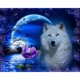 thumbnail image 2 of Cuadros Decorativos 5D bricolaje taladro cuadrado completo diamante pintura lobo Kit decoración del hogar arte artesanal Tmvgtek embutido en tela, 2 of 9