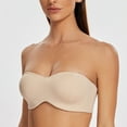 thumbnail image 3 of MELENECA Strapless Bra Minimizer with Underwire for Women Pale Nude 34A, 3 of 4