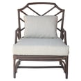 thumbnail image 2 of New Pacific Direct Kara 17.5" Rattan and Cotton Accent Arm Chair in Paloma Brown, 2 of 3