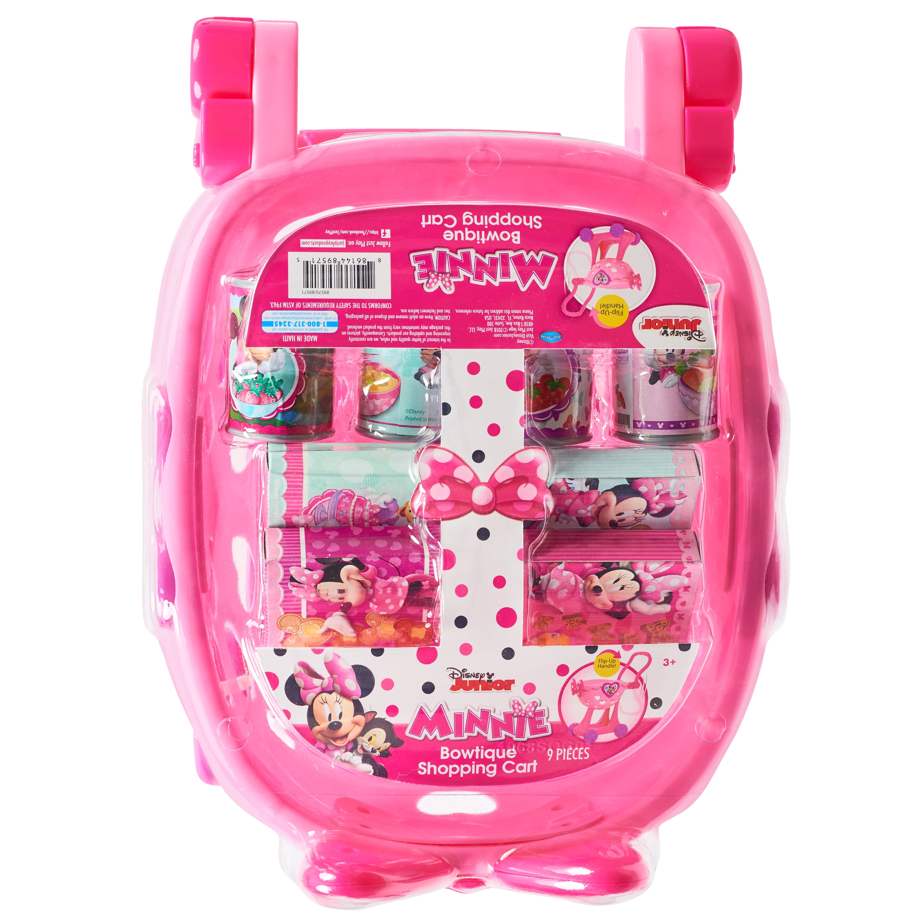 minnie happy helpers bowtique shopping cart pink