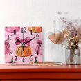 thumbnail image 2 of Pink Pumpkins and Bows Wall Clock Decorative Square Silent Non-Ticking Operated Clocks Aesthetic for Bedroom Living Room, 2 of 8