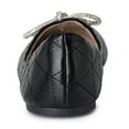 thumbnail image 7 of Alpine Swiss Myla Womens Ballet Flats Square Toe Rhinestone Bow Dressy Shoes, 7 of 7