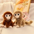 thumbnail image 4 of Big Eyes Plush Monkey Stuffed Animal Soft Cute Monkey Figurine for Bedroom Shelf Living Room Decor Couch Accent, 4 of 7