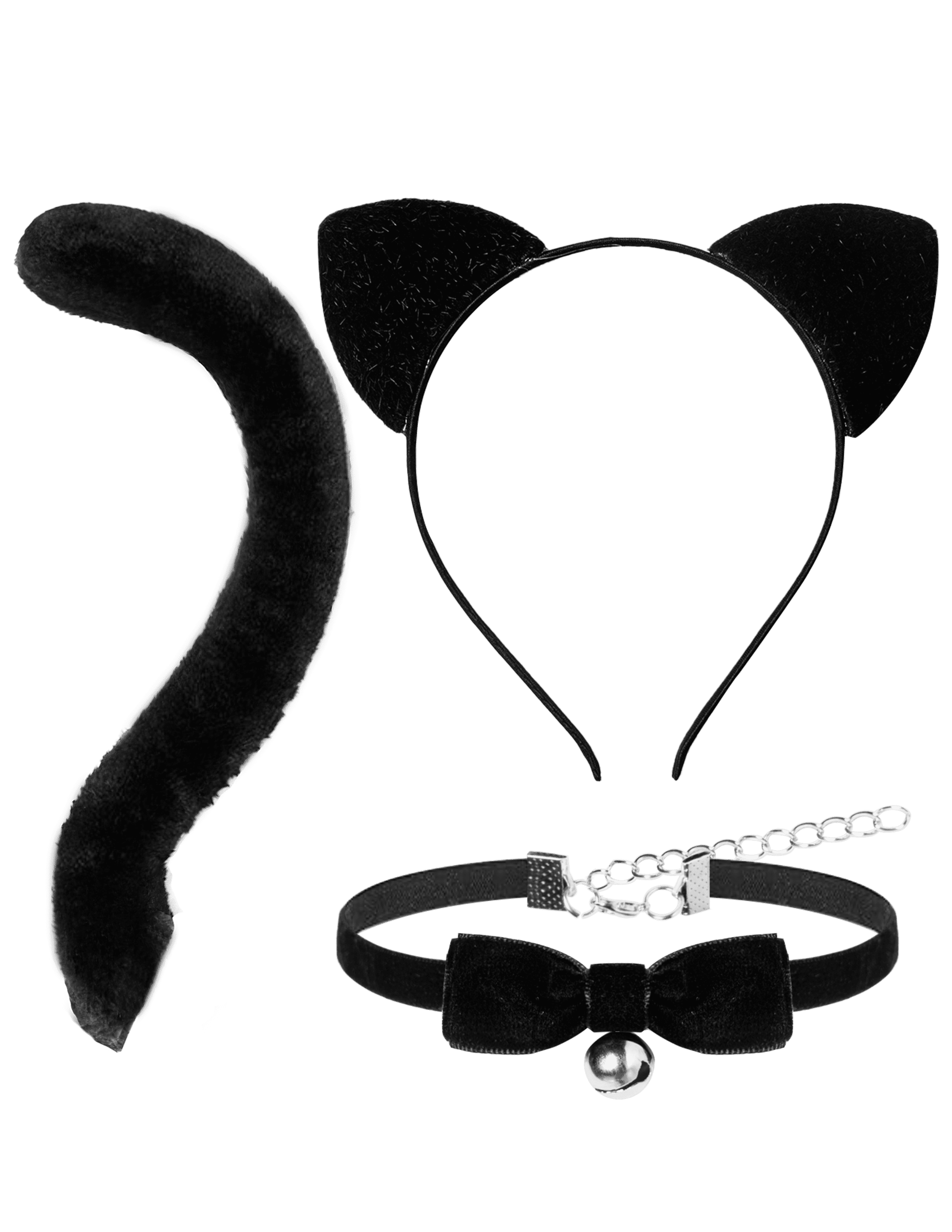 DESIGN Headband With Cat Ears With Faux Fur In Black - Foto 13