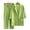 Green, variant on Women's Cardigan Plus Size 2Pc Blazer Suit Sets Dress Pants Solid Work Coat Pockets Lapel Open Front Button Jacket Business Attire Casual Outfits Lined Trendy Pink S