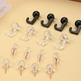 thumbnail image 4 of 50/60/80/160Pcs Push Pin Hangers Decorative Push Pin Hooks Picture Pin Push Pin with Clear Clip for Cork Board, 4 of 9