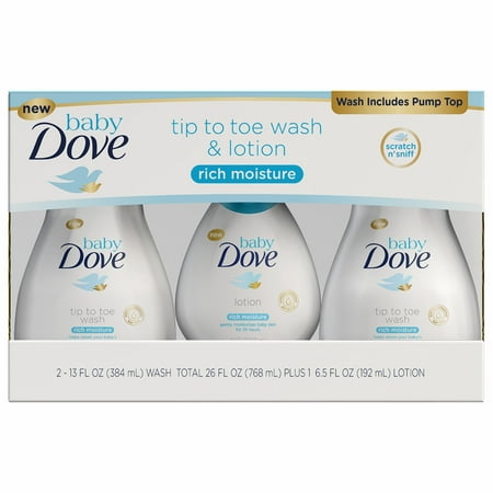 Product of Baby Dove Rich Moisture Tip to Toe Wash, 2 ct./13 oz. and Lotion, 6.5 oz. (baby bath care - Wholesale Price - Body Wash & Cleansers [Bulk