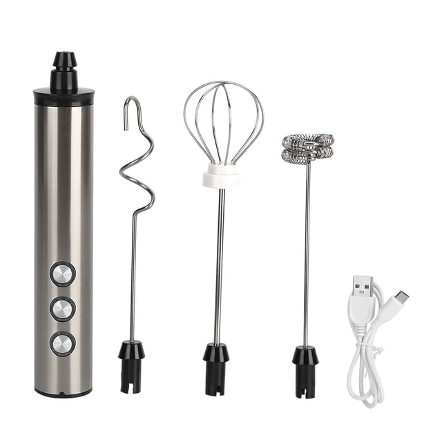 Batidora de leche, Espumador de leche de acero inoxidable Batidora de huevos Batidora de leche USB Innovación moderna