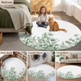 thumbnail image 5 of Round Rugs 3Ft, Green Spring Floral Round Area Rug Washable Indoor Throw Carpet, Watercolor Botanical Summer Vintage Small Non Slip Circle Rug for Bedroom Living Room Home Decor Aesthetic, 5 of 8
