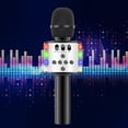 thumbnail image 4 of Micrófono inalámbrico de , de micrófono de Bluetooth portátil, soporte para TF, puerto de audio de 3,5 mm, para negro Sunnimix Micrófonos inalámbricos, 4 of 8