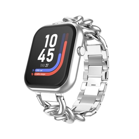 iTOUCH AIR 5 Smartwatch – 1.85” AMOLED Display, Bluetooth Calling, 100+ Sport Modes, Heart Rate, SpO₂, Stress & Sleep Monitoring, IP68 Waterproof, for Android & iPhone - Link Strap for Adults