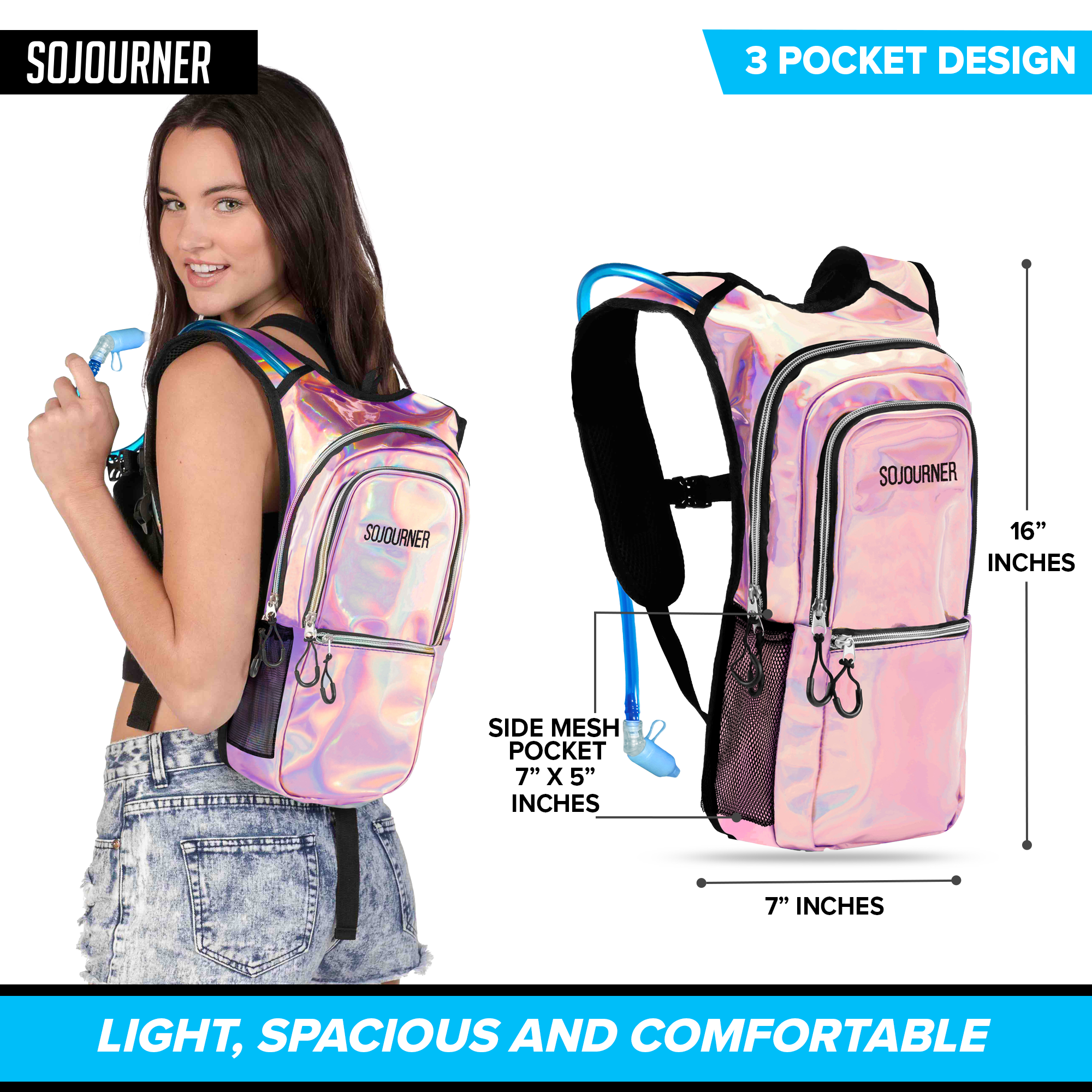 Sojourner Hydration Pack, Hydration Backpack Laser 