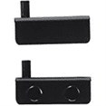 thumbnail image 1 of Hard-to-Find Fastener 014973152772 Black Glass Door Hinges, 2-Piece, 1 of 1