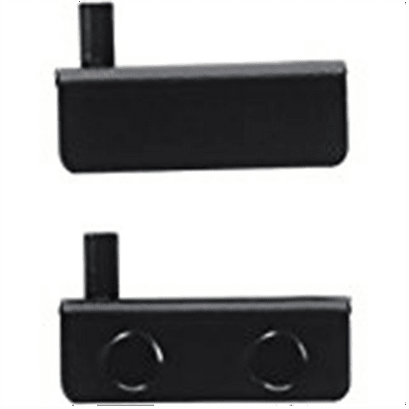 Hard-to-Find Fastener 014973152772 Black Glass Door Hinges, 2-Piece
