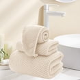 thumbnail image 1 of KTTECTOA Extra Large Bath Towel Shower Cap Set of 3 Oversized Bath Sheet Super Soft Absorbent Bathroom Towel Set Microfiber Dry Shower Towel for Hotel Bath Gym Room Decor Decorations, 1 of 7
