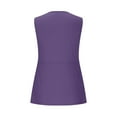 thumbnail image 3 of Jalioing Summer V Neck Tank Tops for Women Casual Flowy Sleeveless Tunic Shirt Fashion Solid Color Tees Tops, 3 of 9