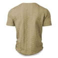 thumbnail image 2 of Klisyaur Fashion Shirts for Mens Short Sleeve V Neck Summer Casual Comfortable Breathable Tops Basic Tee, 2 of 5